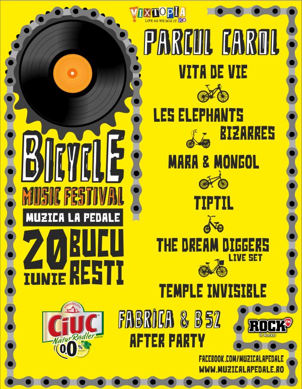 Bicycle Music Festival se muta in Parcul Carol